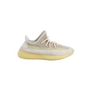 Adidas Yeezy Boost 350 V2 Low Top Sneakers in Cream Prime Knit Polyester